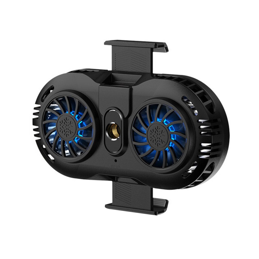Mobile Phone Cooler 2 Fan Holder Cooling Pad Gamepad Game Gaming Shooter Mute Radiator Controller Heat Sink For Iphone Xiaomi