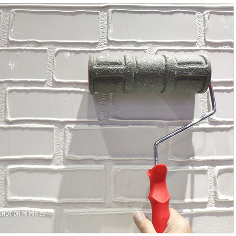 Home decor texture roller Wall stencil Paint Rollers for wall decoration House roll wall painting relief rubber roller embossed