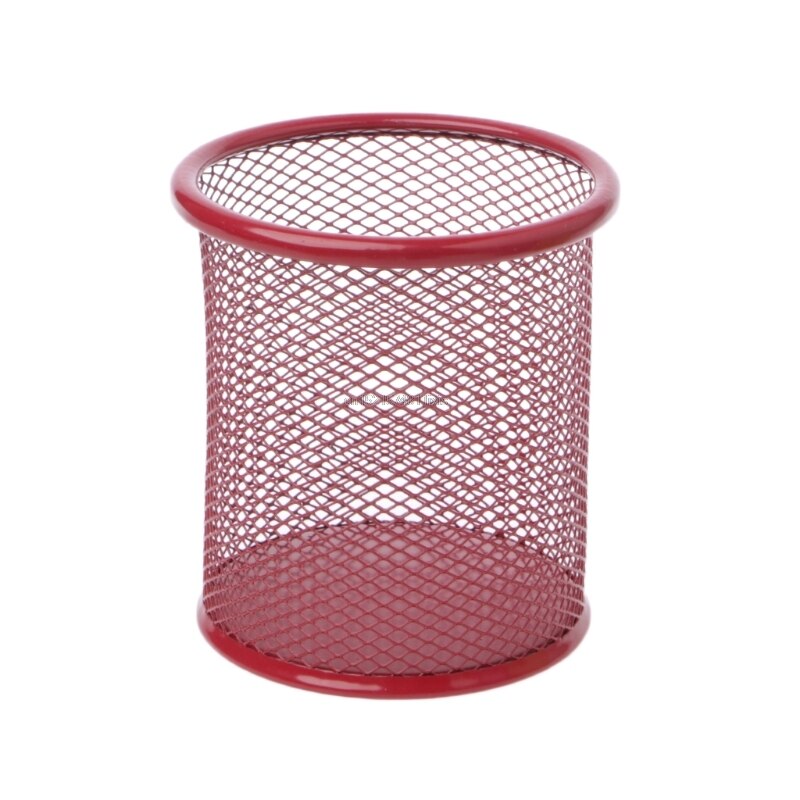Rectangular Mesh Style Metal Pencil Holder Organizer Desk Pen Containers: 1