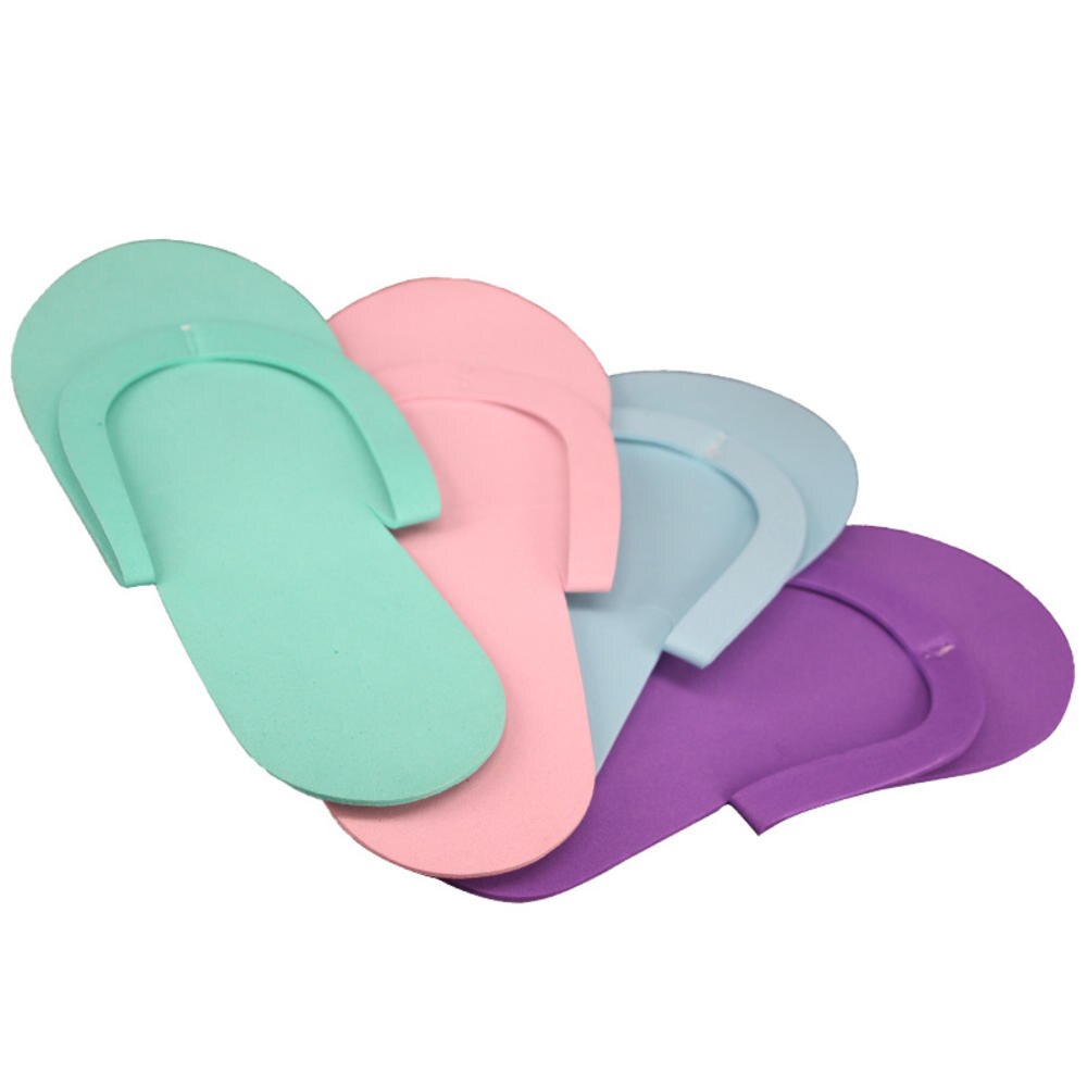 12 pares de pantuflas de espuma desechables, sandalias de pedicura para spa, pantuflas de pedicura de espuma para salón, herramientas de chanclas para pedicura y spa.