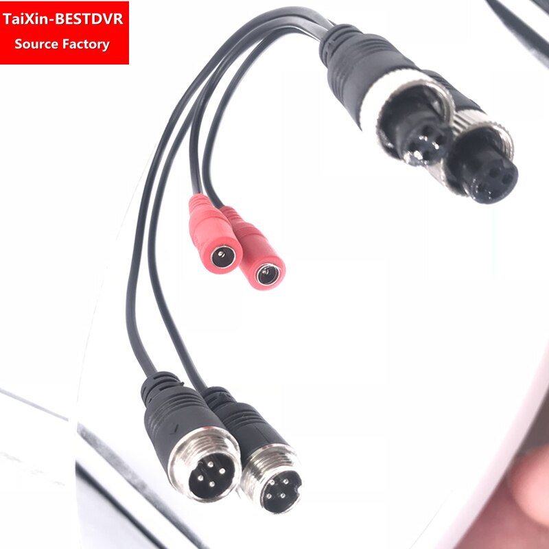 4G MDVR vehicle monitoring adapter cable Israel aviation head female to male DC truck camera cable