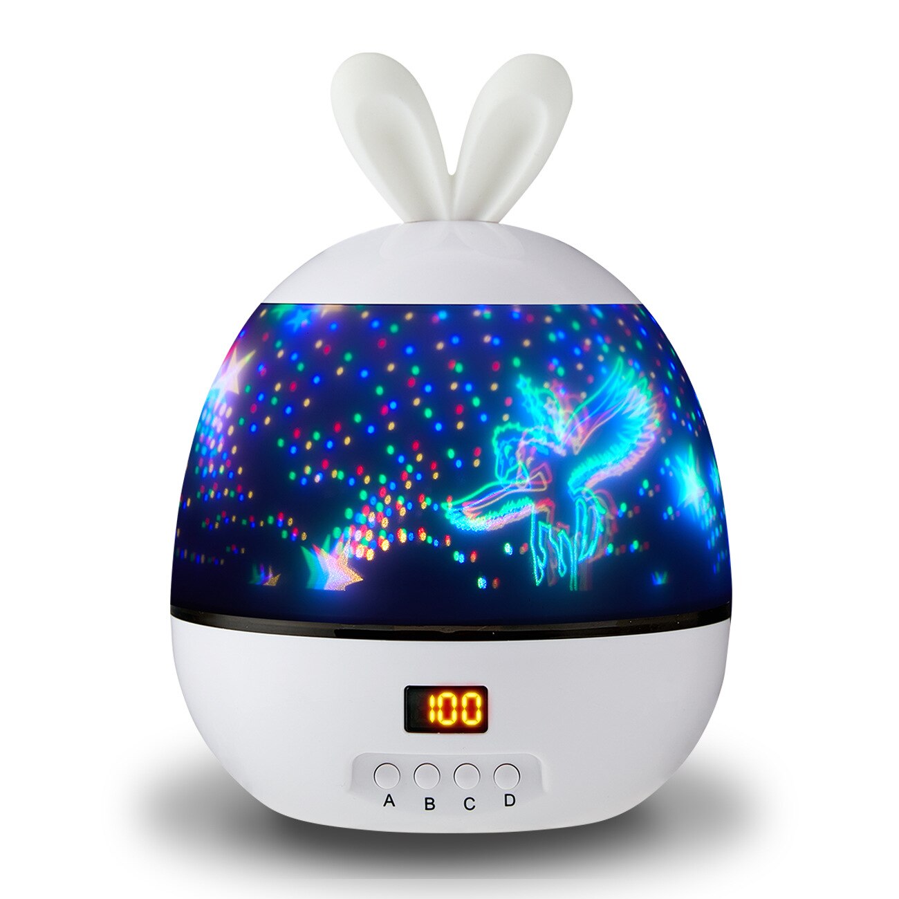 Veilleuse LED projecteur lampe ciel étoilé 360 Angle rotation LED nuit lampe projecteur lumière pour enfants bébé