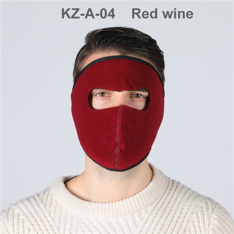 1 Pcs Multi-purpose full face mask Motorcycle Riding Bicycle, Warm And Cold Sports Mask, Warm Mask Outdoor Face Mask,: 1 Pcs  wine red