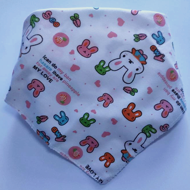 neue Baby Lätzchen Dreieck Doppel Baumwolle Lätzchen Cartoon Print Speichel Handtuch Baby Jungen Mädchen Fütterung Schürze Baumwolle Bandana Lätzchen