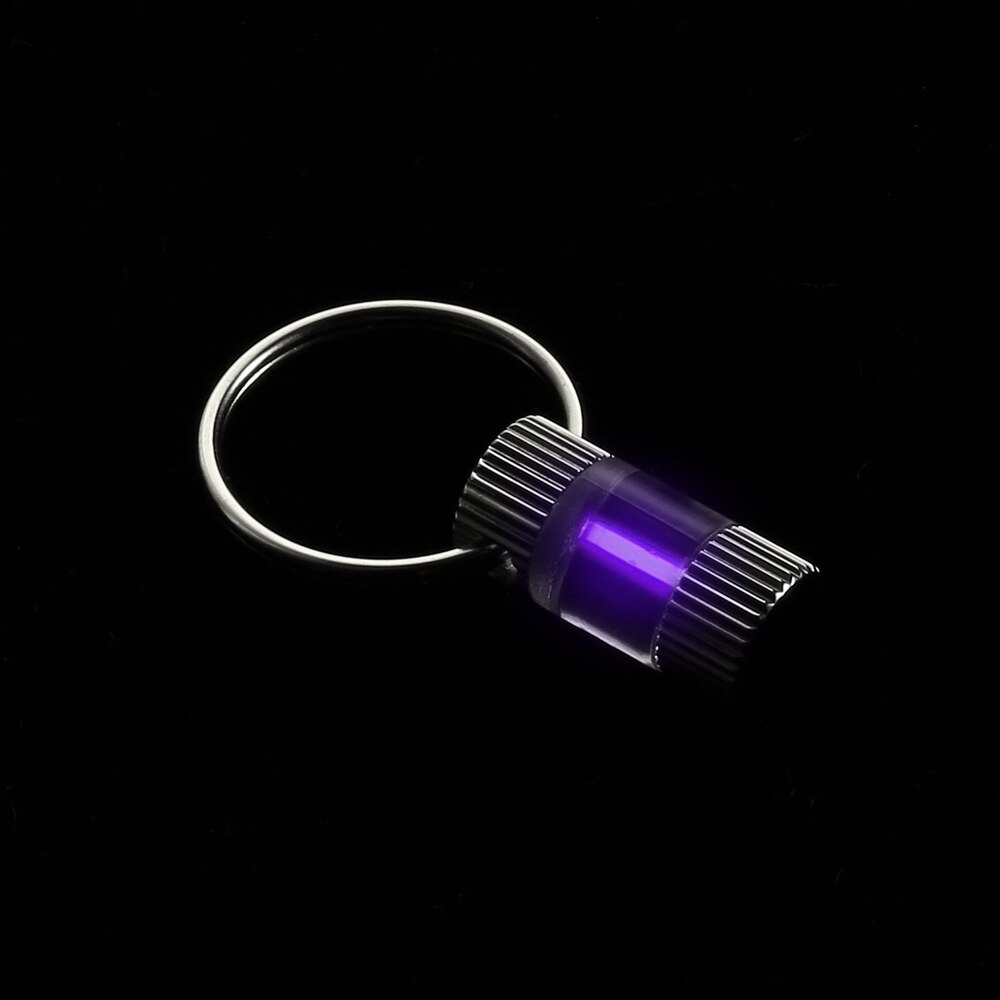 Trizio auto Luminoso Chiave Anello Ultralight all'aperto incandescenza in il buio Portachiavi Anello Di Sopravvivenza Di Emergenza mini Luce: VIOLA