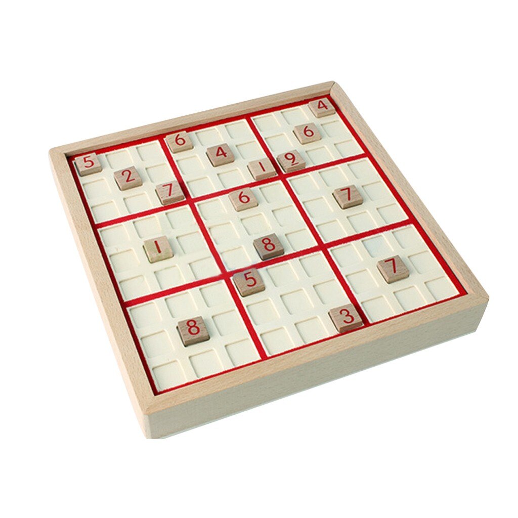 Ajedrez suiku, tablero de entrenamiento con lógica de ajedrez, juguetes de inteligencia para niños, , juego de madera, juguetes con libros de Sudoku: Rojo