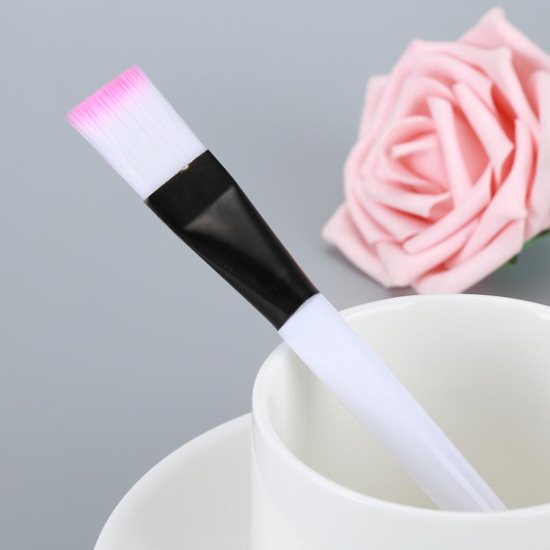 1 stk makeup børste maske ansikts hudpleie verktøy maske skjønnhetsverktøy myk silikon nylon ansikts gjørme maske applikator ansikts gjørme børste
