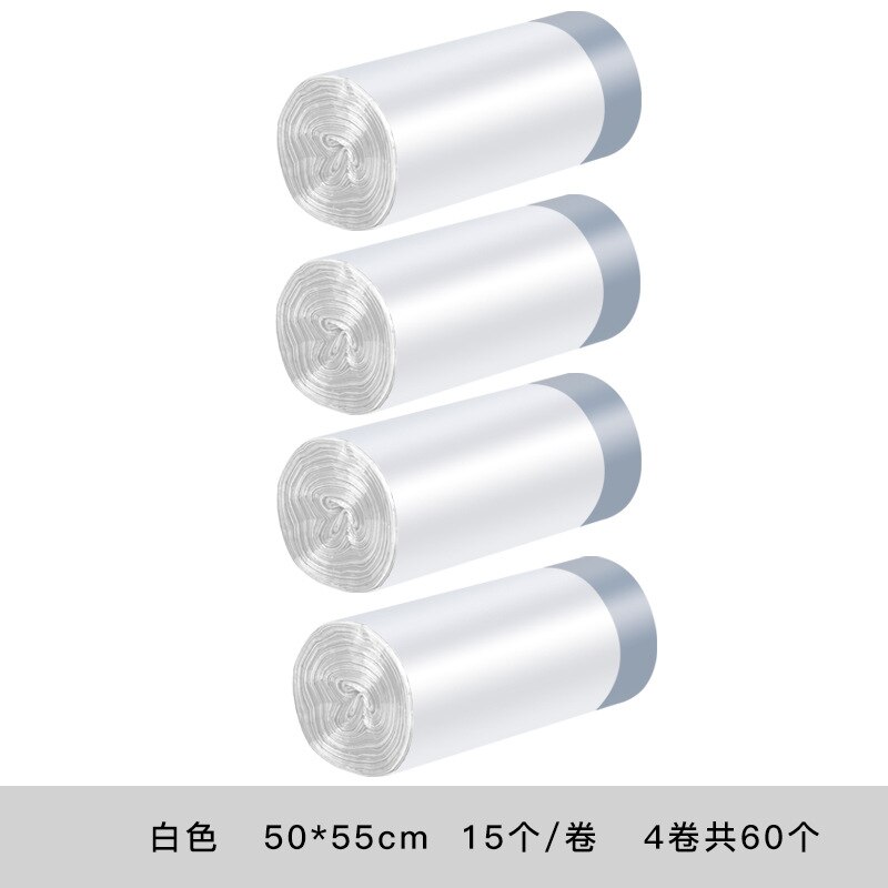 Drawstring Trash Bags Kitchen Garbage Bags Large White Garbage Bin Bathroom Trash Can Bin Liners Plastic Bag Dispenser Household