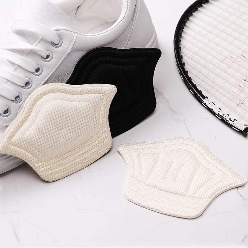 Almohadillas de parche para zapatos deportivos, almohadillas para el talón, tamaño ajustable, antidesgaste, almohadilla para los pies, plantilla de inserción, Protector de talón, pegatina trasera, 2 piezas