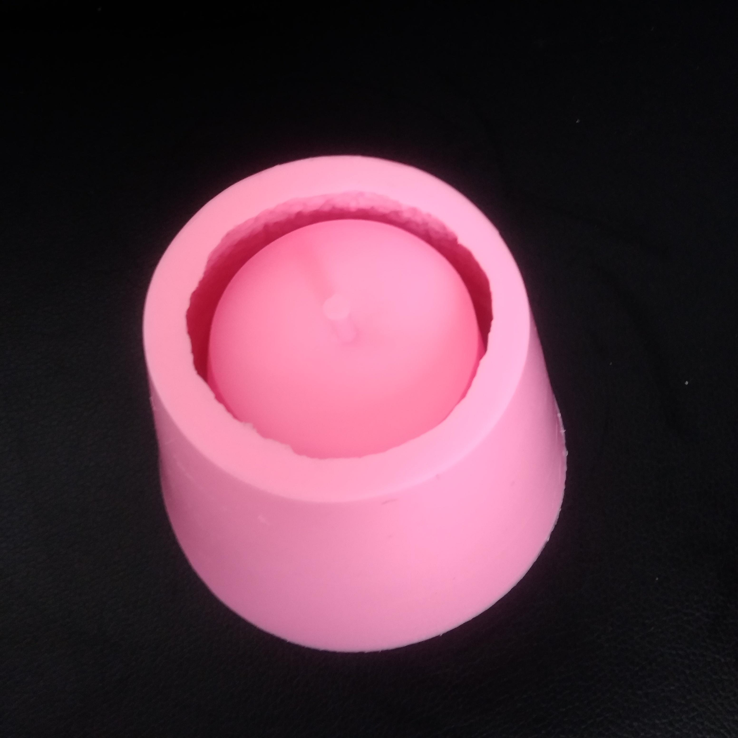 Lace Round Shape Flowerpot Silicone Mold Diy Cement Clay Pot Mould