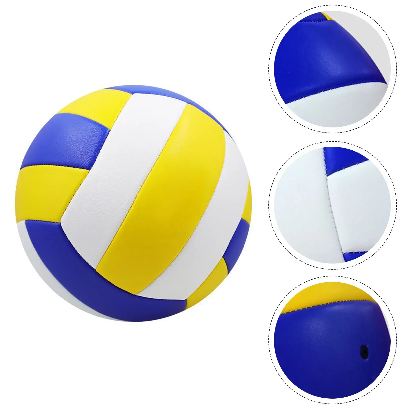 Voleibol de competición de 20,5 cm, PVC No.5, voleibol para playa, adiestramiento en interiores y exteriores, máquina de coser a prueba de agua