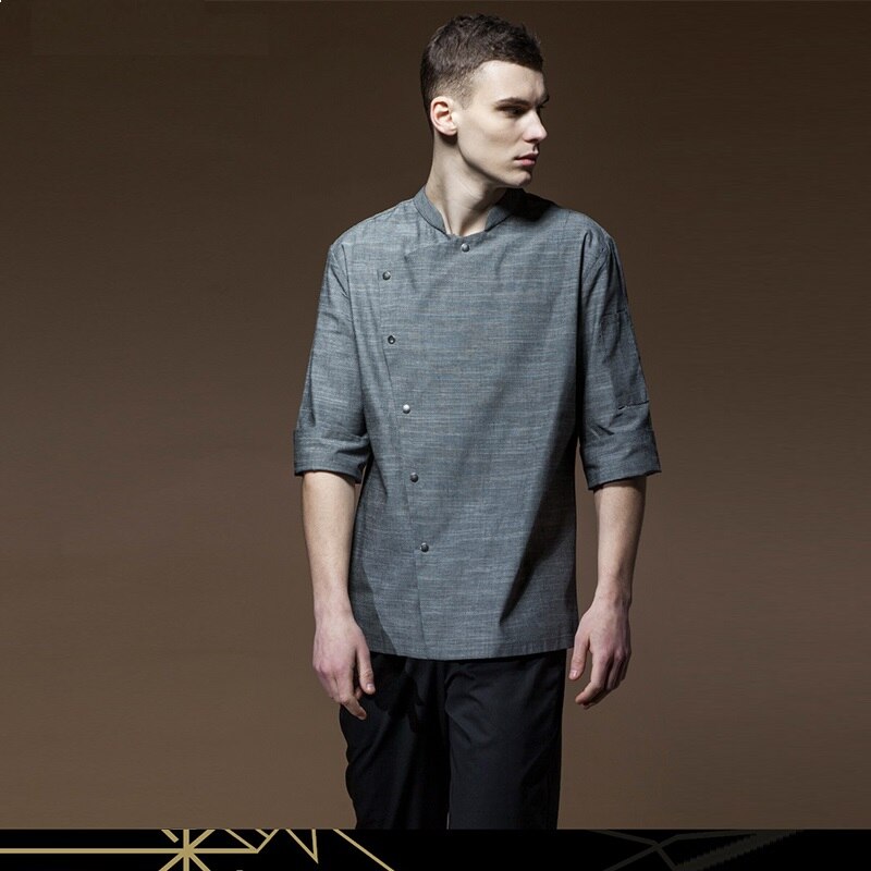 Restaurant Hotel Kicthcen Man Woman Long-sleeve Chef Jacket Summer chaquetas de co Broadcloth Chef Uniforms,83