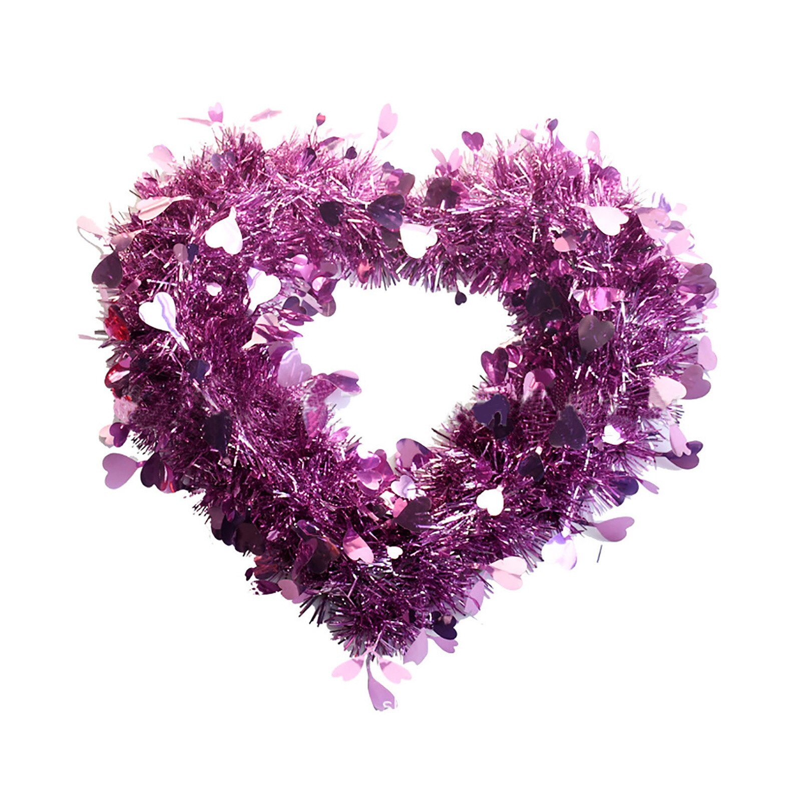 Valentine's Day Love Heart Shape Garland Wall Hanging Decoration Party Pendant Party Wedding Room Decoration Wreaths