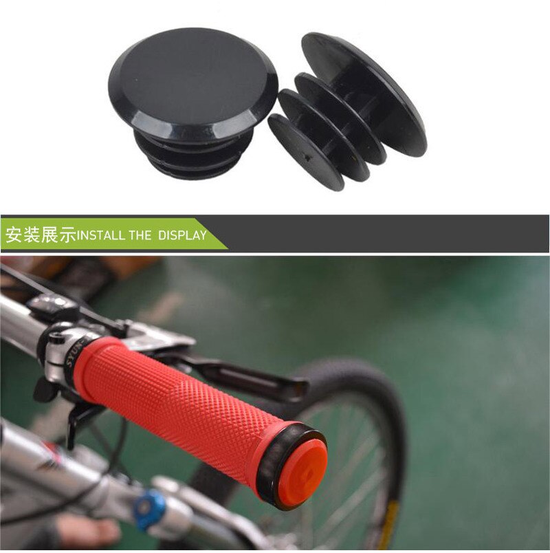 2 Stuks Duurzaam Fietsstuur Pluggen Effen Fietsstuur Plug Plastic Mountainbike Grips Covers Fietsen Accessoire