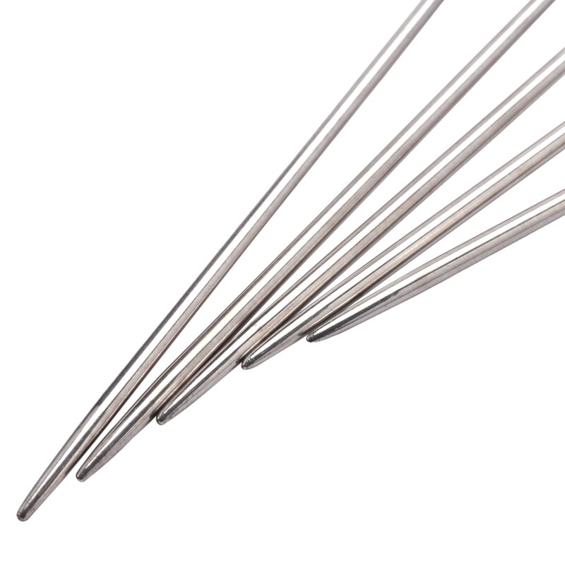 ! Straight Knitting Needles Stainless Steel Crochet Hooks For Knitting Diy Weave Tools Sewing Accessories