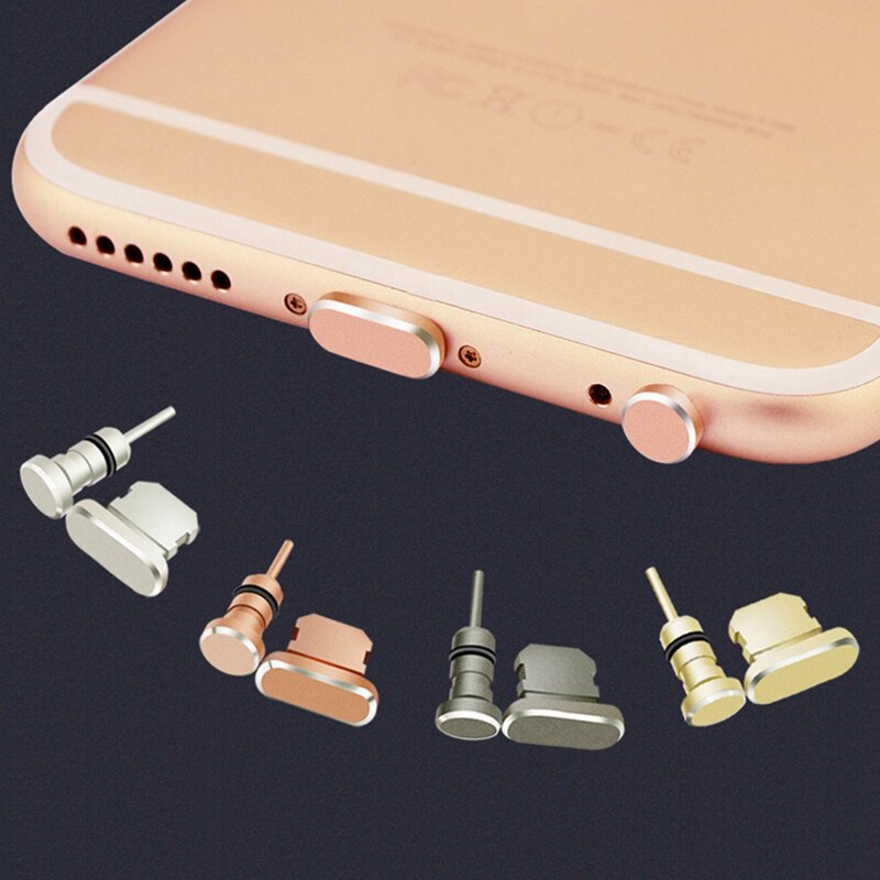 Tapón antipolvo para auriculares para iPhone 7, 6, 8, 6s Plus, 5S, SE, 5, puerto de carga, tapón anti polvo para iPad Air 2, cubierta de tapón para iPod Touch