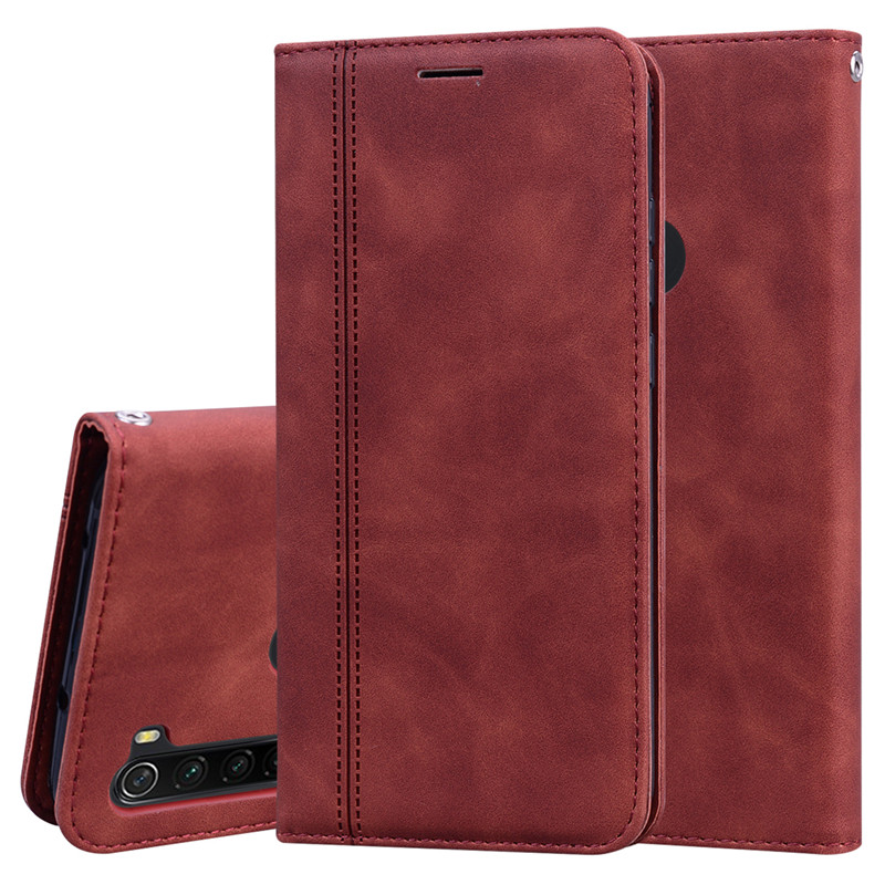 Handyhülle aus leder mit kartenfach, klappdeckel und kartenhalter für xiaomi redmi 8 , redmi note 8 pro , note 8a 8t note 8t 8 book und magnetverschluss