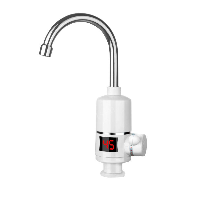 Grifo calentador de agua eléctrico para cocina, calentador instantáneo de agua y fría, sin depósito
