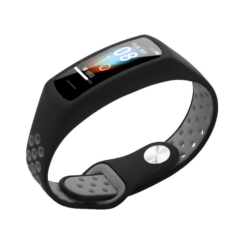 Correa de silicona para xiaomi mi smart band 4c 4 C, pulsera reemplazable para Xiaomi Redmi Band corea, accesorio de correa deportiva: Black gray