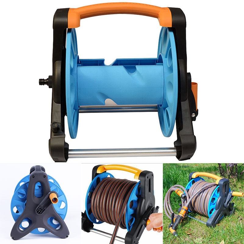 Newly Garden Hose Reel Stand Water Pipe Storage Rack Cart Holder Bracket for 35m 1/2 Inch Hose TE889