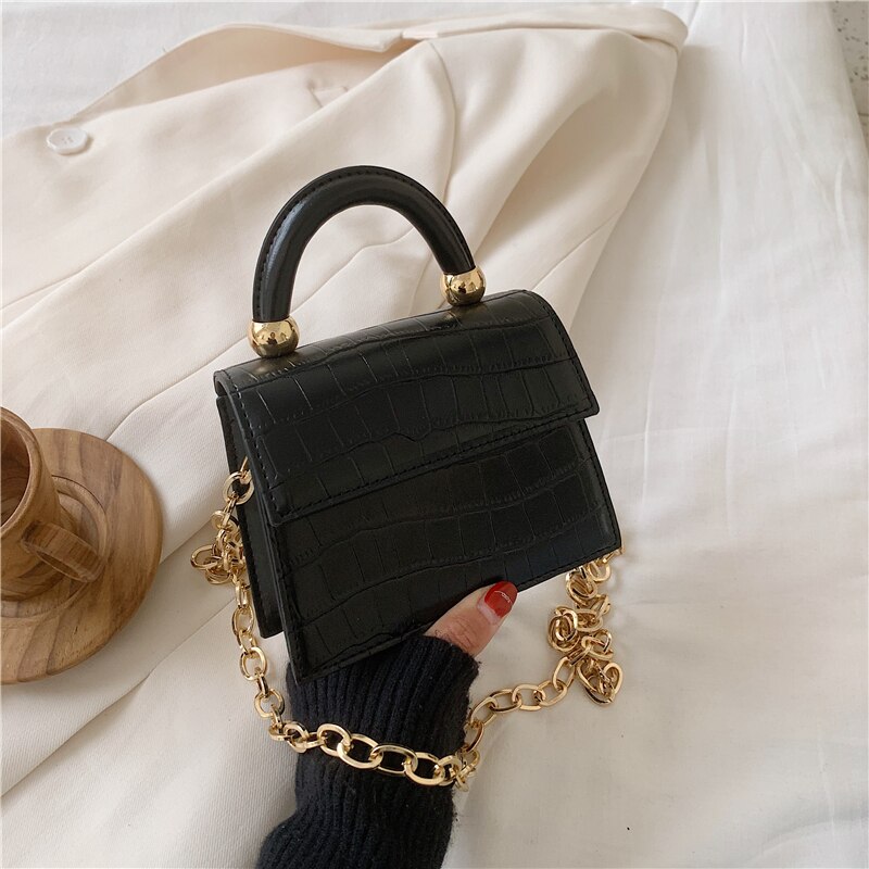 Crossbodytassen met krokodillenmotief voor dames, kleine dameshandtas, pu-leren handtas, avondtassen van het merk sac a main