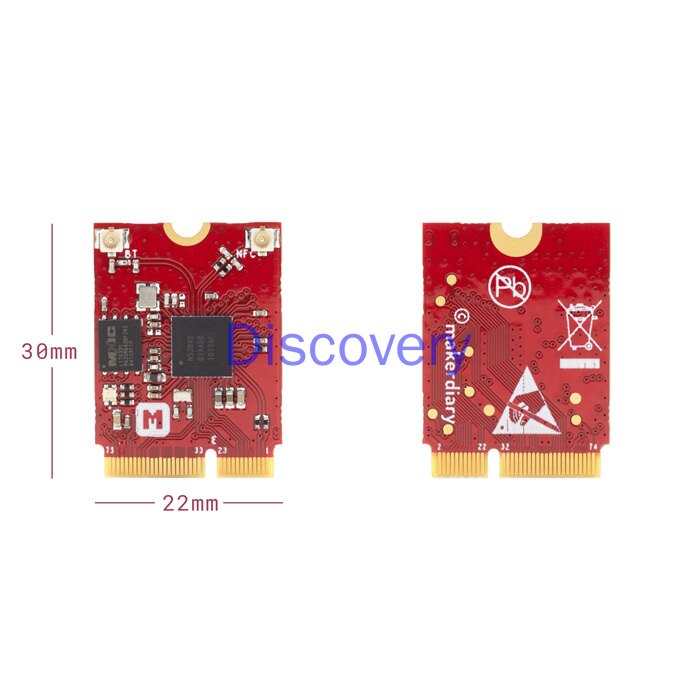 NRF52840 M.2 Module Ngff/M.2 Interface Bluetooth 5/Draad/Zigbee/Nfc