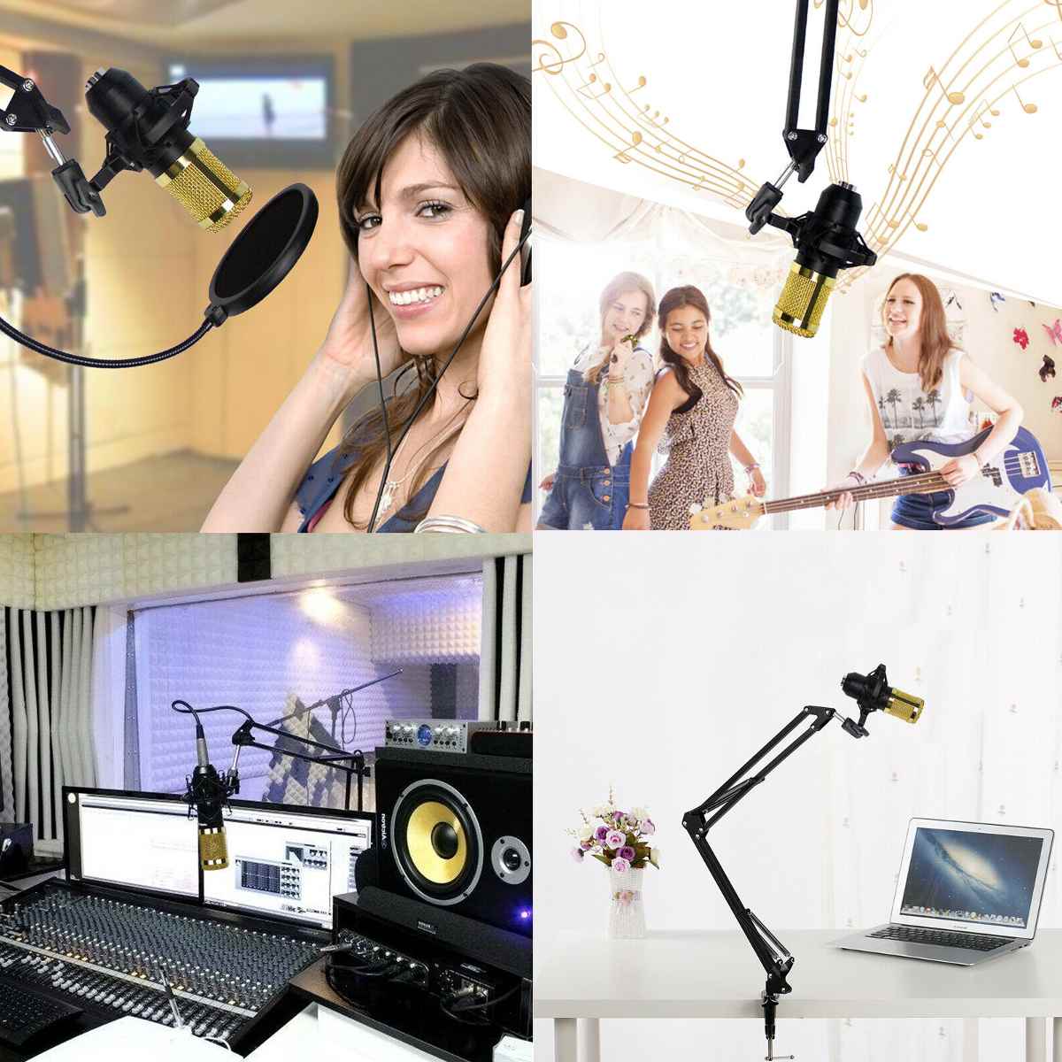 Micro BM 800 pied de micro Studio condensateur mic... – Grandado