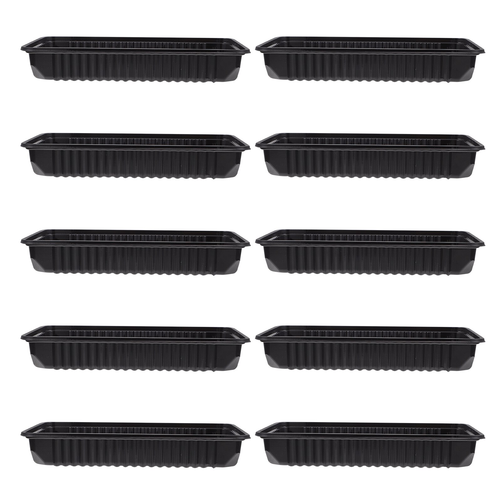 10Pcs Premium Nursery Tray Plant Flower Growth Tray Useful Gardening Tray: 21X12.5CM