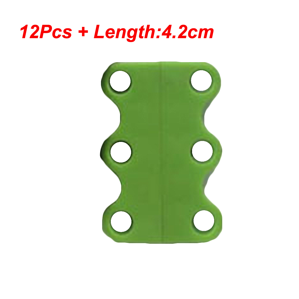 Lacets magnétiques 6 couleurs, 1 paire, pour chaussures, fermeture paresseuse: green L