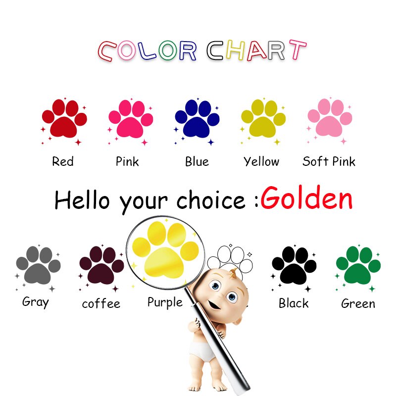 Hund boligindretning vinyl wallstickers stick mønster vægmaleri kunst kunst indretning tapet: Guld