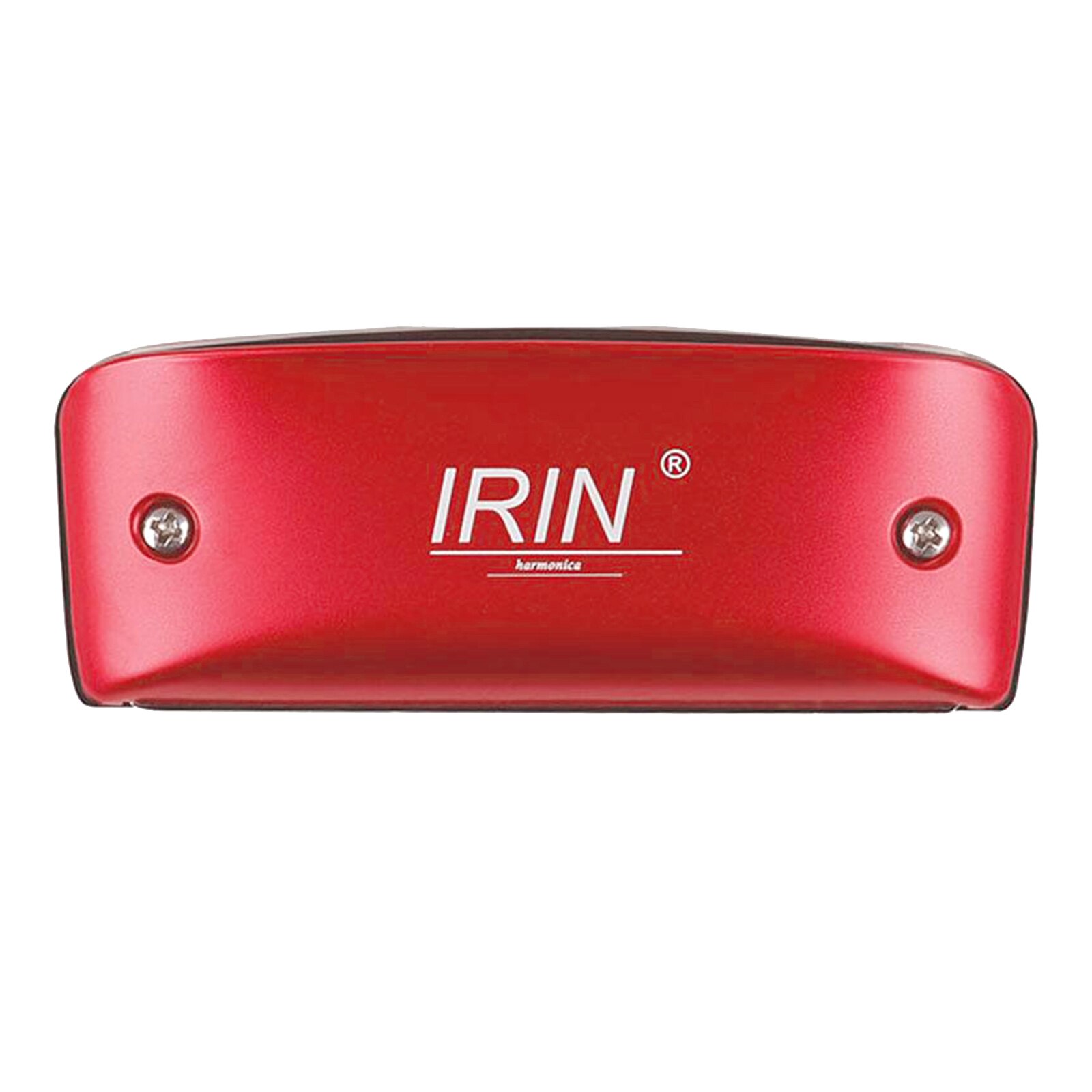 14 Hole Diatonic Harmonica in C - Aluminum Body - with Neck Strap - for Kids & Professionals: Red