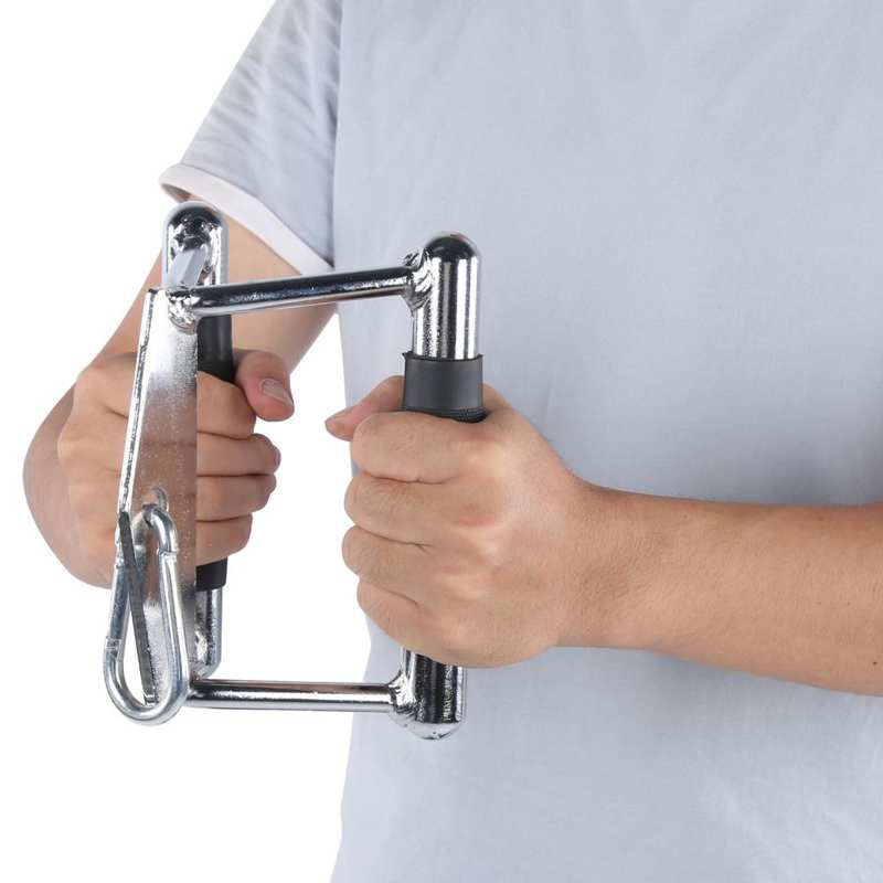 Non-slip Gym V Handle Cable Attachment Rowing Machine V-Bar Biceps Triceps Back Muscle Chinning Bar Trainer Fitness Equipment