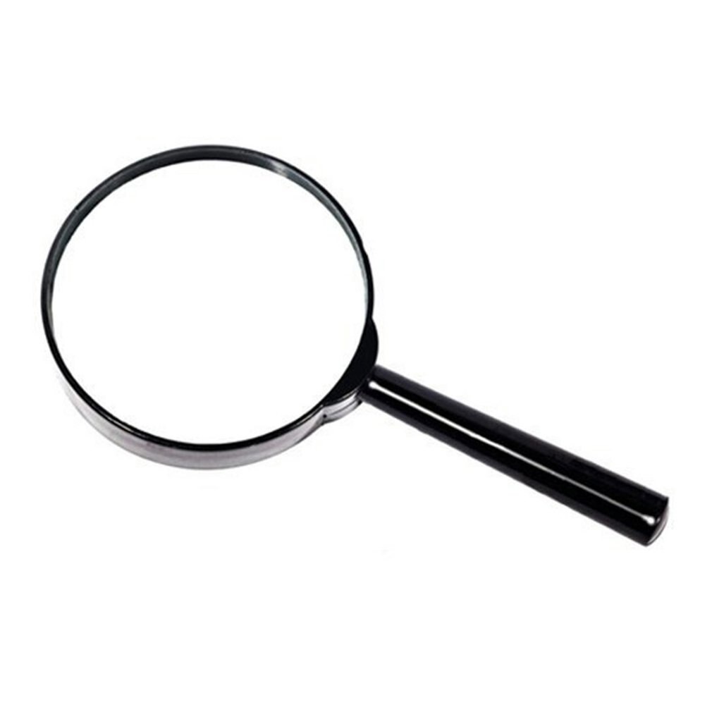 Magnifier Plastic Magnifier Portable Magnifier 5 Times Handheld Magnifier High Definition Magnifier Mini Magnifying Mirror: Default Title
