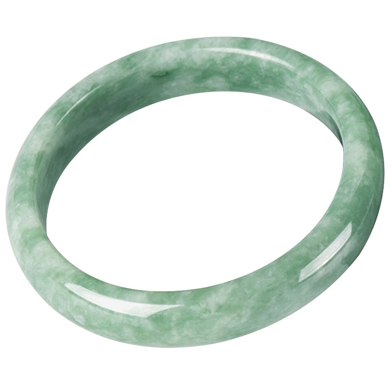 Genuine Natural Green Jade Bangle Bracelet Charm Jewellery Accessories Hand-Carved Lucky Amulet for Women Her Men