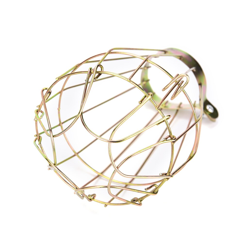 Bombilla de calentamiento antiquemaduras, cubierta protectora de malla de seguridad para lámpara de jaula, cubierta de pantalla de lámpara de calor para reptiles de hierro
