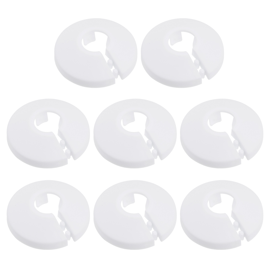 8 Uds 12mm-50mm cubierta de tubería de agua decoración de Collar de tubo PP cubiertas de tubo de escudo de radiador para válvulas angulares accesorios de grifo