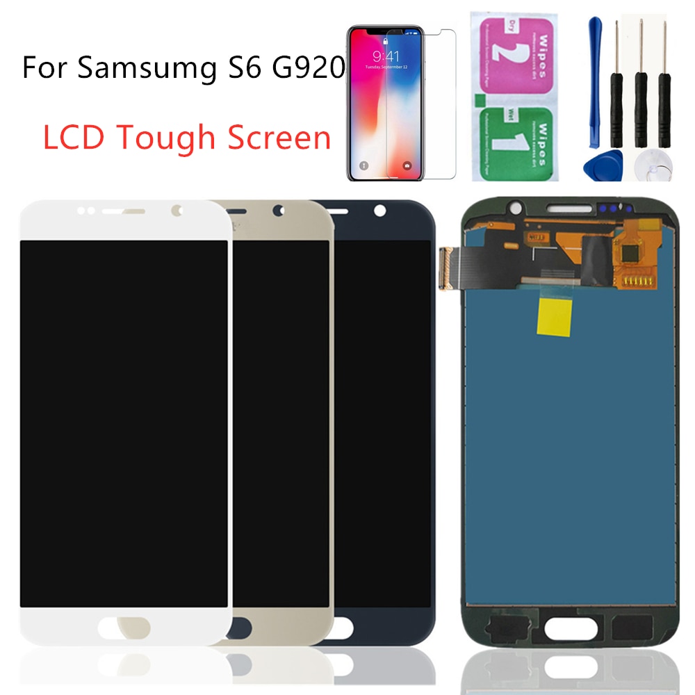 Lcd Voor Samsung Galaxy S6 G920 G920F Lcd Vervangende Onderdelen Digitizer Vergadering Voor Samsung G9209 G9208 G920R4 Met Gereedschap