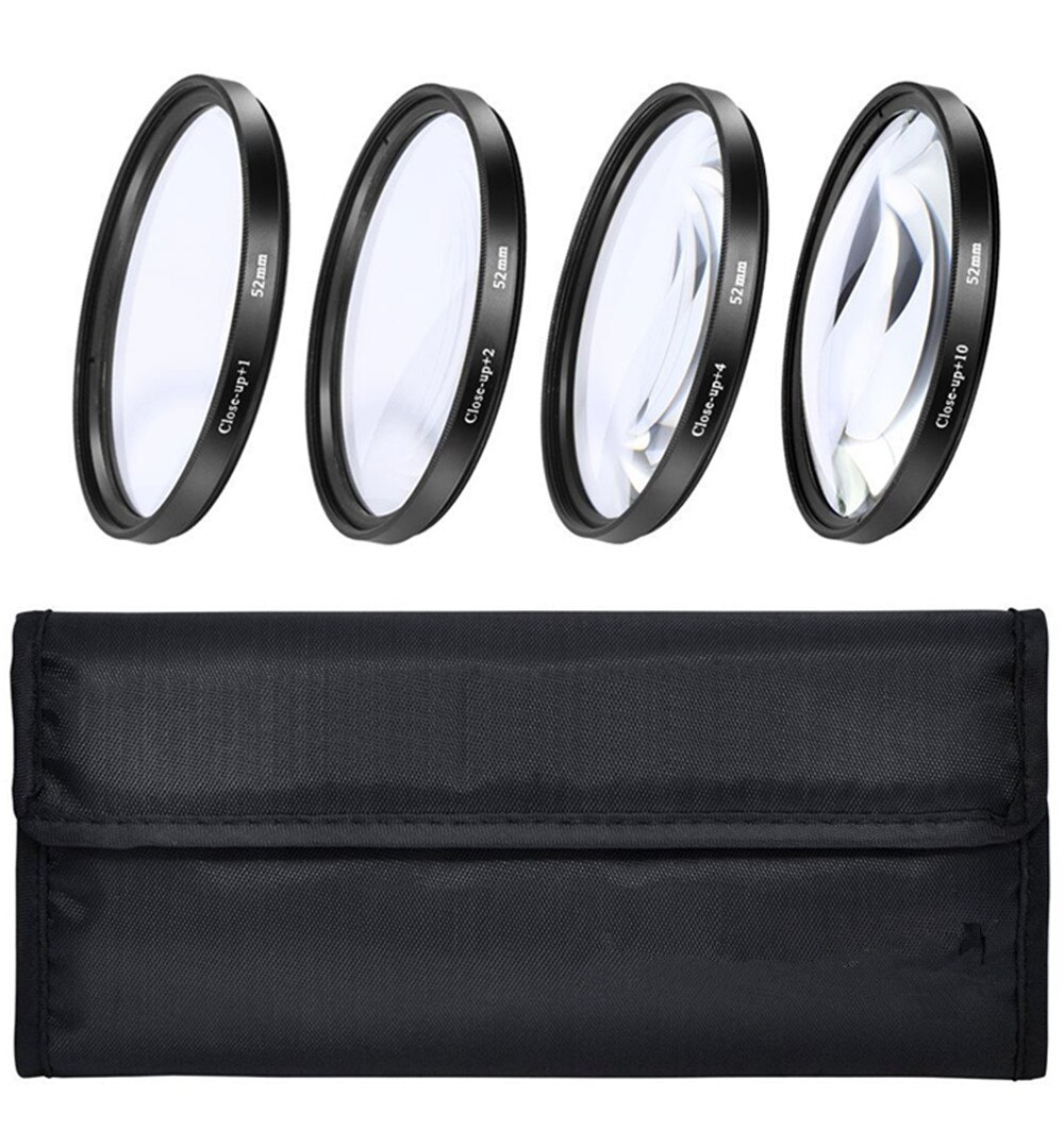 62 Mm Close Up Filter Set & Filter Case (+ 1 + 2 + 4 + 10) voor Panasonic Lumix DMC-FZ1000 FZ1000 Digitale Camera