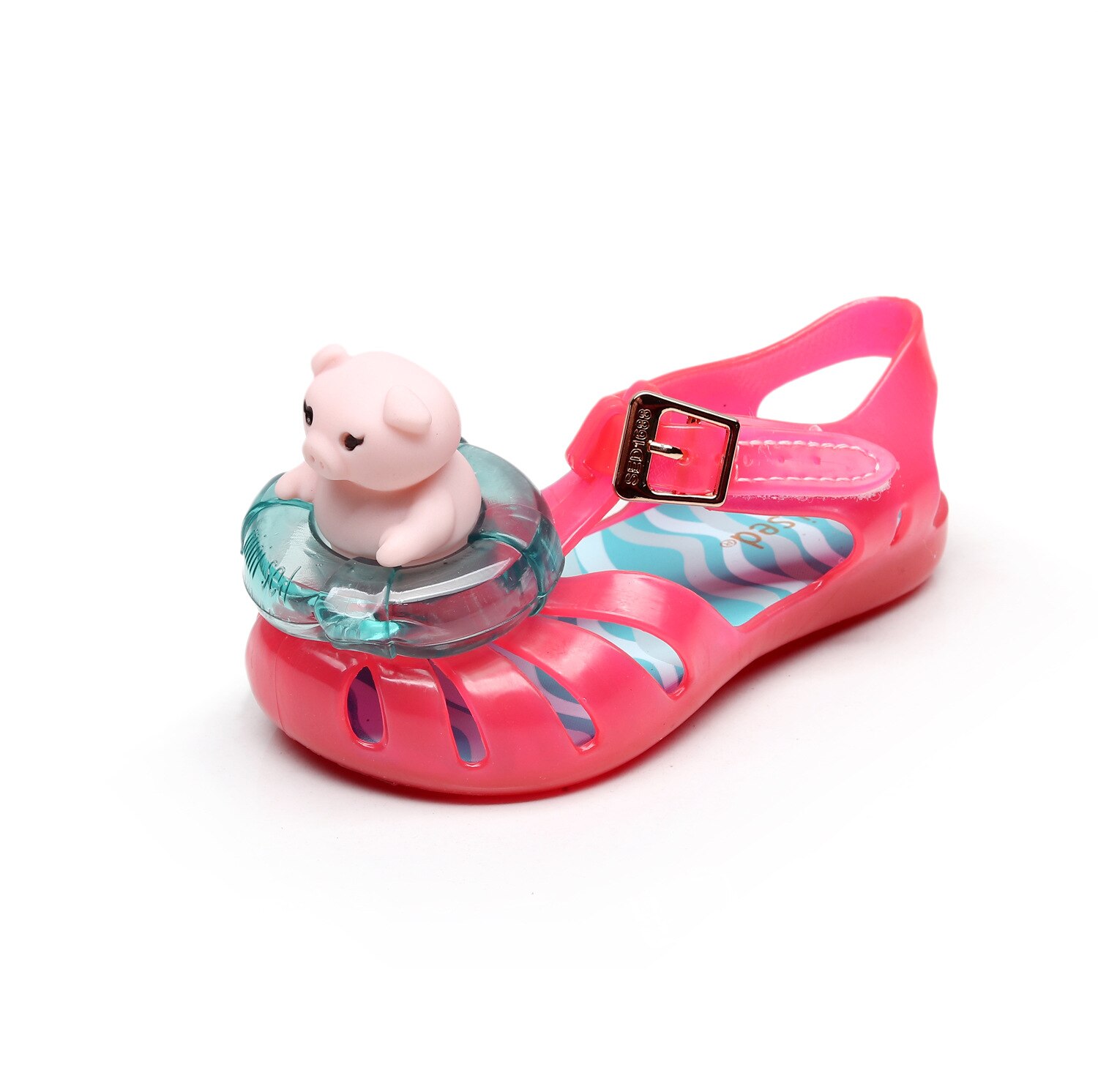 Børnesko sandaler fritidssko sød stående gris baby dreng piger sko sandaler børnesandaler: Rød / 28