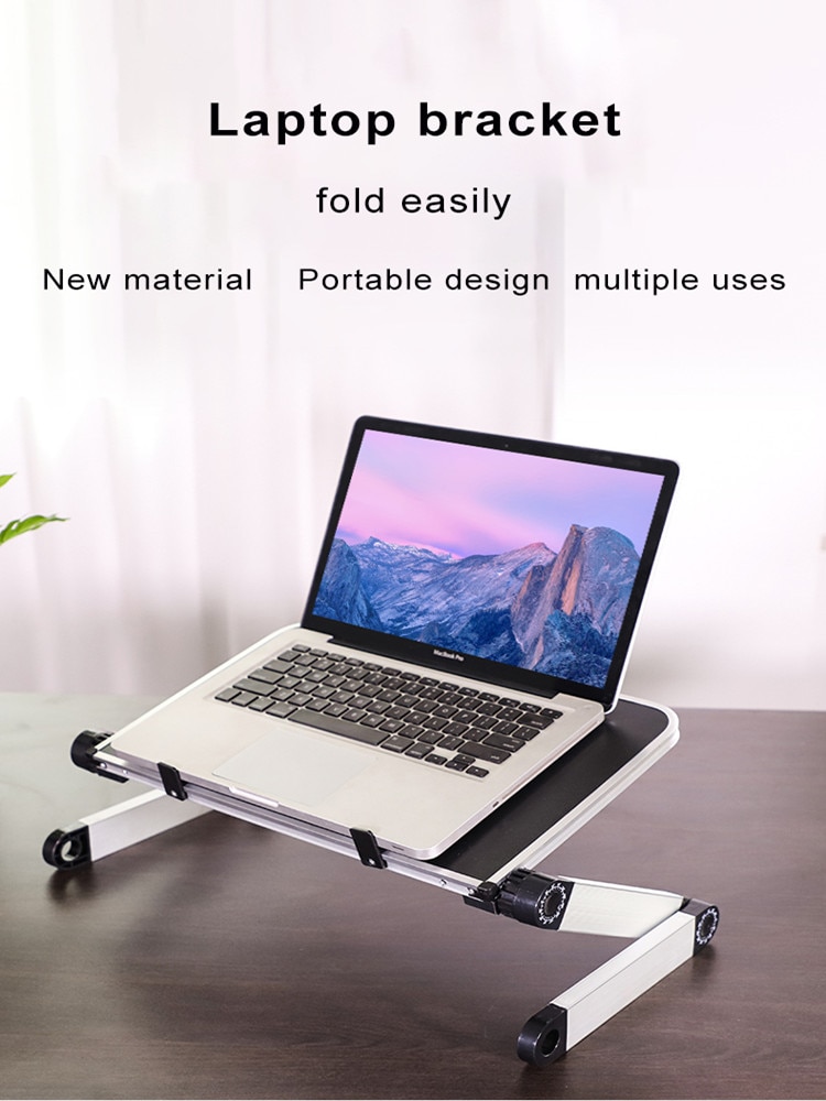 Legering Laptop Draagbare Opvouwbare Verstelbare Laptop Bureau Computer Tafel Stand Lade Notebook Pc Folding Bureau Tafel