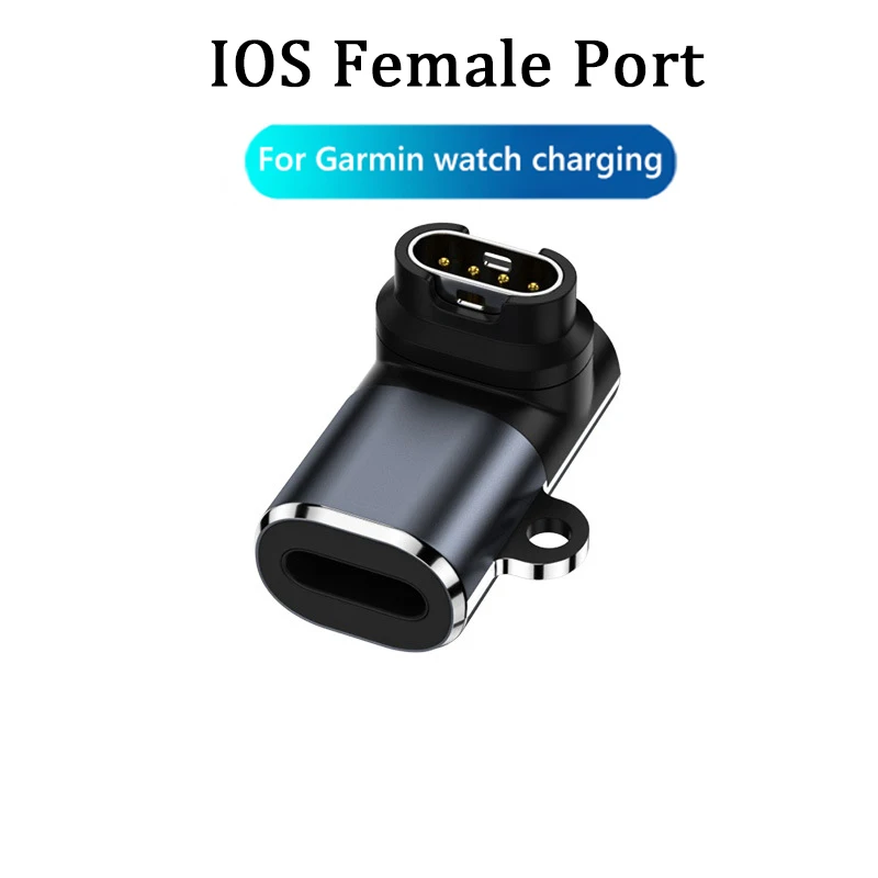 Cable de carga para Garmin Fenix 7 7S 7X 6 6S 6X Forerunner 255 955 945 745 USB tipo C IOS adaptador de cargador cargadores de reloj: Arena rosa