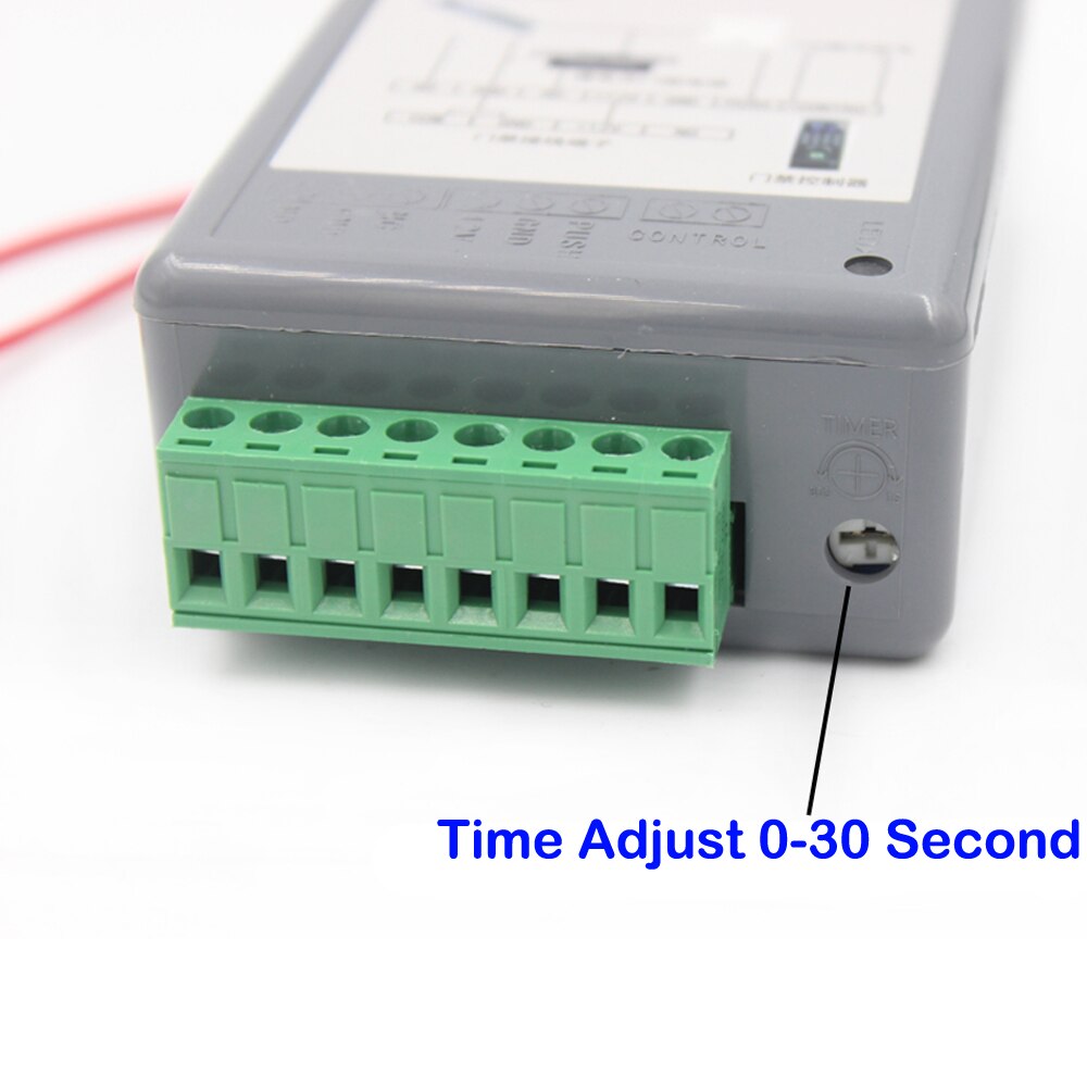Interrupteur de contrôle d'accès d'alimentation cc 12V 3A, minuterie réglable AC 90V-260V entrée NO/NC sortie pour serrure électrique