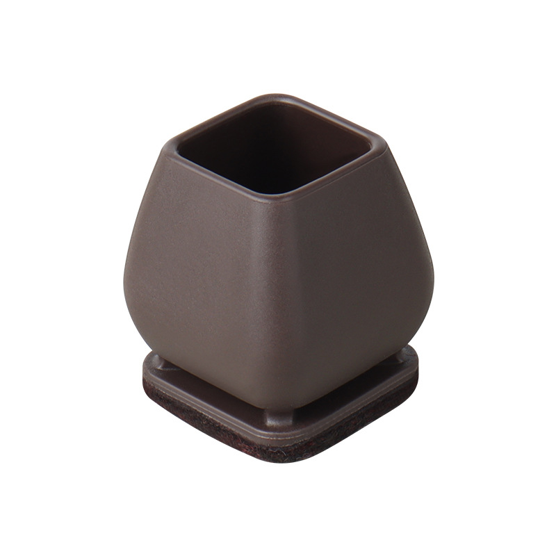Cubierta protectora para patas de muebles, tapetes antideslizantes silenciosos para patas de silla, mesa y sofá, protectores de suelo, 8 piezas, 15 °: S / Blanco y negro