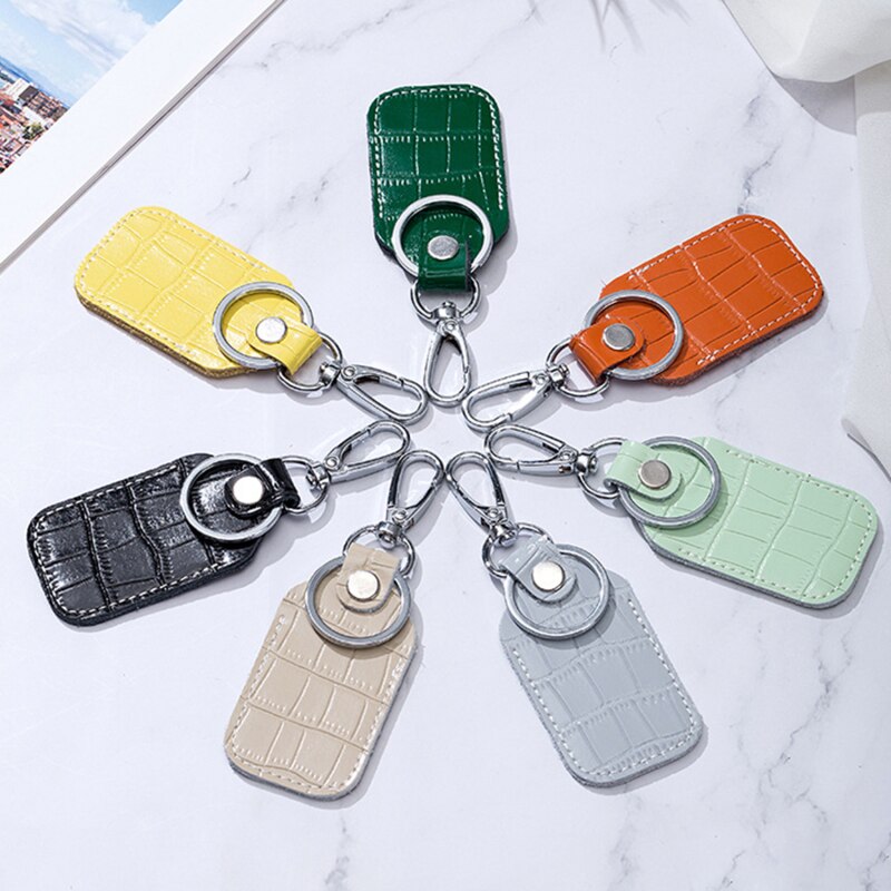 PU Leather Card Cover For Starline Alarm Tag Intercom Key Access Entrance Card Set Car Key Holder Guard Card Protecter