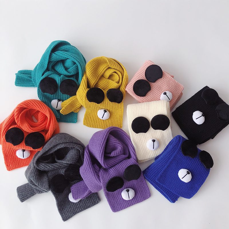 Herfst Winter Baby Gebreide Sjaal Zachte Warme Kids Jongens Meisjes Halsdoek Kinderen Hals Sjaals