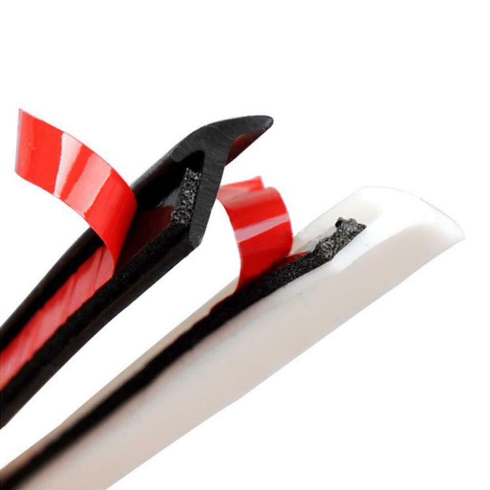 5M Rubber Sealing Strip Universal Front Rear Bumper Lip Side Skirt Fender Headlight T-shaped Weatherproof Edge Trim Sealed Strip
