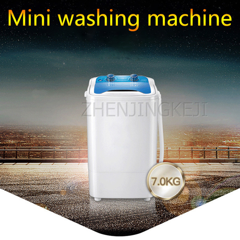 7Kg Hoge Capaciteit Wasmachine Single Barrel Halfautomatische Mini Wasmachine 220V Kleding Wassen Gereedschap Huis Schoonmaken Apparaten
