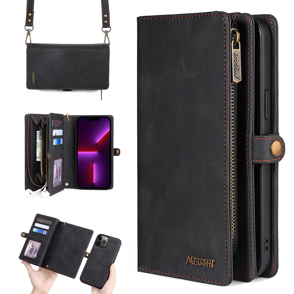 Brieftasche Schulter Tasche Handy Fall Für iPhone 6 6S Plus