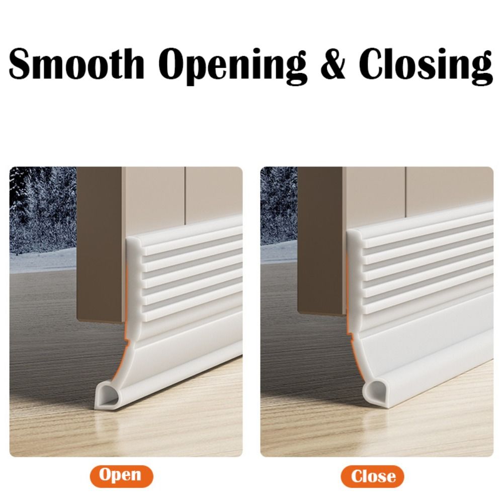 Soundproof Door Bottom Sealing Strip Insect Prevention Self-adhesive Draught Excluder 100cm Home Door Draft Stopper Dorm