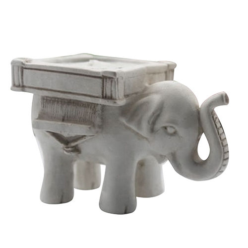 Ljusstake snidad elefant stativ hartshållare ljus hem prydnad dekoration